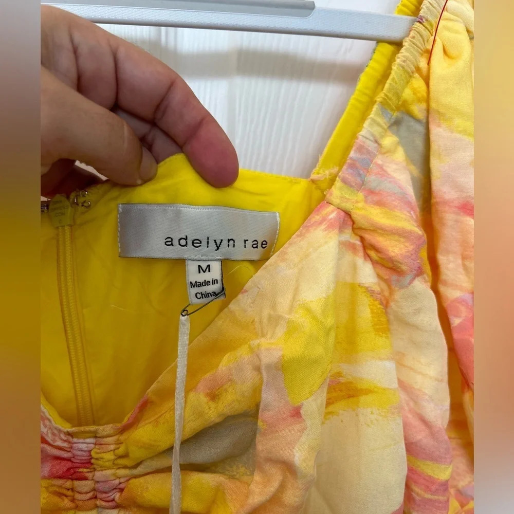 Adelyn Rae Yellow Dress Size M - Picture 4 of 4